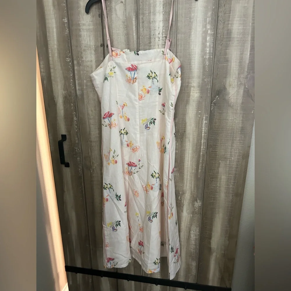 NWT Corey Lynn Calter Sleeveless Seamed
Linen Midi Dress,  L - Picture 12 of 12